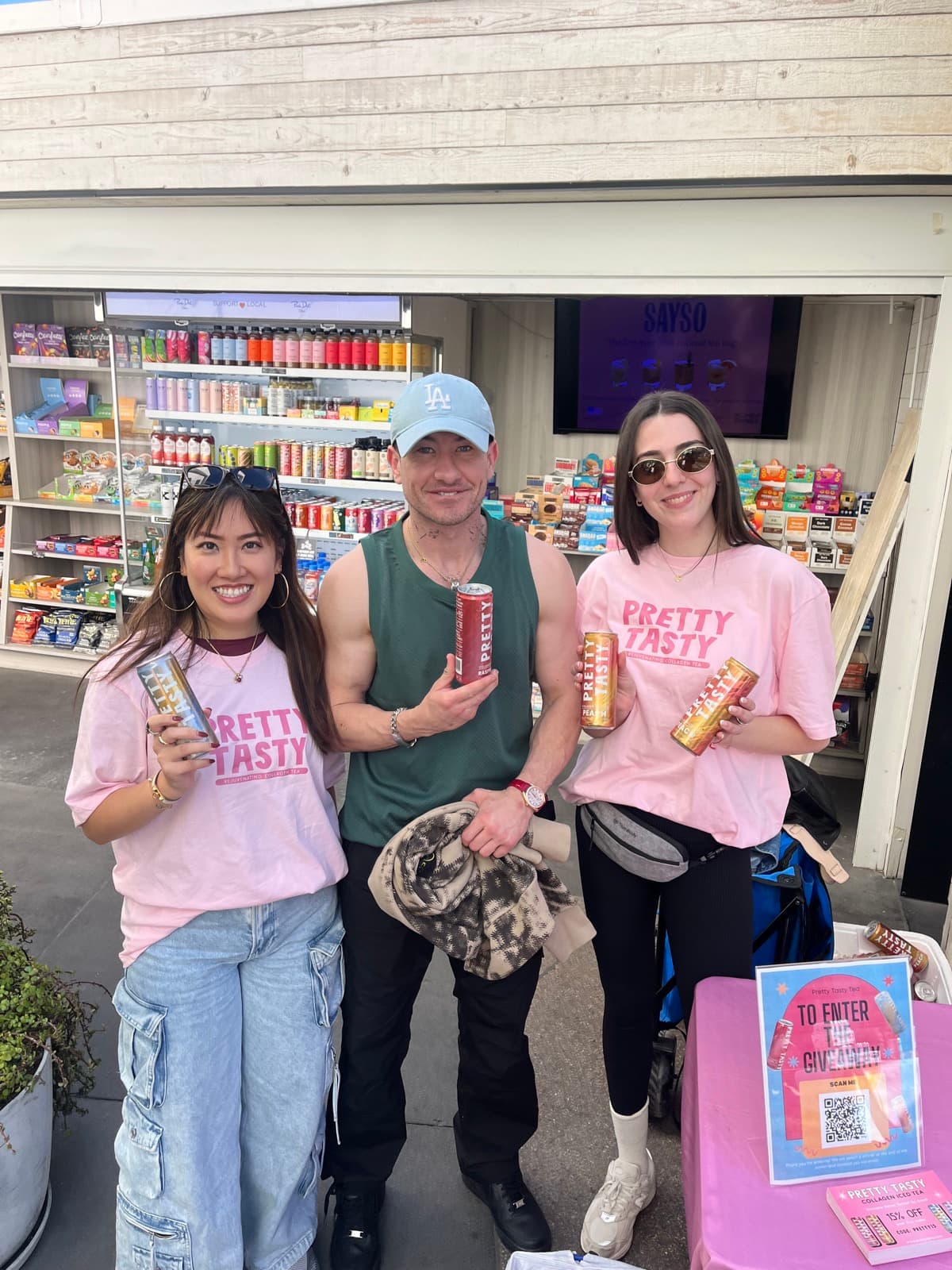 Tessa Gordon at a Pretty Tasty in-store sampling activation
